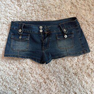 Women's Navy and Blue Shorts